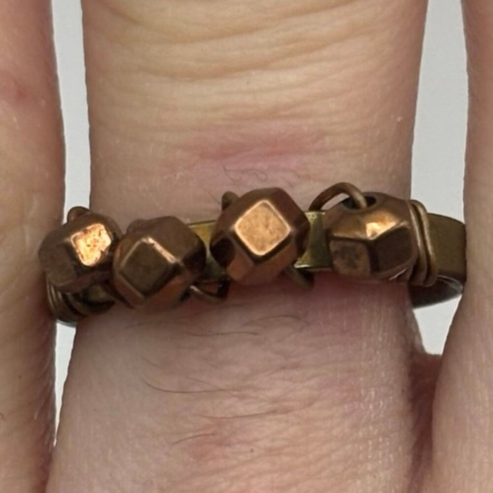 Copper Beaded Ring